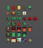 create professional pixel art game gui