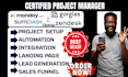 setup clickup monday crm suitedash gorgias zendeck expert zapier integration