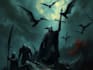 create dark art medieval detailed illustration