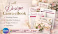 design canva ebook, wedding planner, checklist worksheet, budget workbook