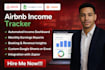 create airbnb income tracker dashboard in excel sheets, google sheets and zapier