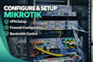 configure and troubleshoot mikrotik router professionally