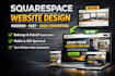 design or redesign squarespace website, rebuild squarespace website professional