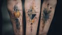 custom an abstract black tattoo design