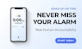 be your human wake up call and accountability partner daily