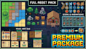create pixel art characters, pixel art sprites, tilesets, game UI and animations