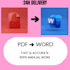 convert PDF to word or do accurate typing work