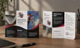 design a professional flyer or trifold brochure