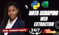python web scraping, data scraping, extraction service