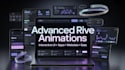 create advanced interactive rive animations for apps, websites, UI UX and saas