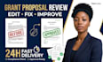 professionally review and edit your grant proposal fast