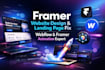 framer website design framer landing page fix webflow framer animation developer