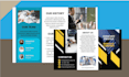 do creative trifold bifold brochure and flyer