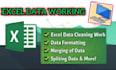 clean , format , merge , split excel