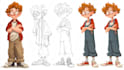design a cartoon character