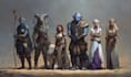 design professional rpg party illustration