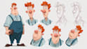 create cartoon character design mascot