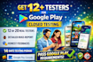12 testers 20 testers user testing google play console closed testing 12 testers