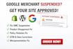redesign fix shopify wordpress website for gmc suspension product disapproval