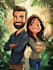 make family or couple caricature