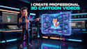 create ai 3d animation videos