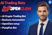develop pump fun bot, open claw, moltbot, trading bot on evm solana
