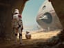 draw a star wars and sci fi illustration