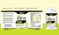 design nutritional supplements packaging, health drink label mockup and wrapper