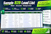 provide verified b2b leads with emails for cold email outreach