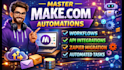 setup make com automation, ai automation n8n ai agent, made com, make com expert