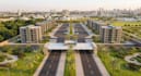 design 3d residential development,housing estate aerial master plan,revit render
