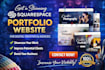 create squarespace portfolio website for digital creativities and agencies