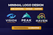 design clean and modern logo