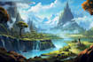 create stunning fantasy landscape