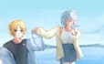 drawing anime character illustrations with background