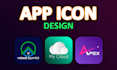 design modern app icon