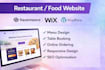 build a squarespace wix restaurant, food, catering, cafe, chef website design