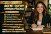 critique your novel and literary agent query package