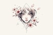 create anime tattoo illustration