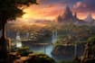 design amazing fantasy landscape