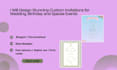 design event poster, invitations and wedding contracts and certificate