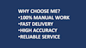 do accurate data entry, copy paste, and excel tasks