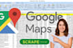 scrape google maps for b2b lead generation, local business data
