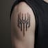create handdrawn persian arabic calligraphy tattoo
