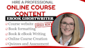create online course content, course curriculum and lesson plan, course creation