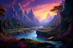 design stunning fantasy landscape