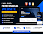 build a professional website using HTML, CSS and javascript