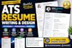create ats friendly resume, CV design and cover letter