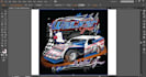 design high quality car racing logo with adobe illustration