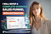 setup a complete gumroad sales funnel with automation